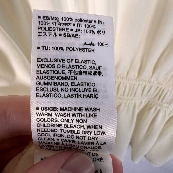 Lark & Ro Womens Blouse Top Sleeveless Ruching Feminine Ivory Plus Size XXL - Picture 12 of 12